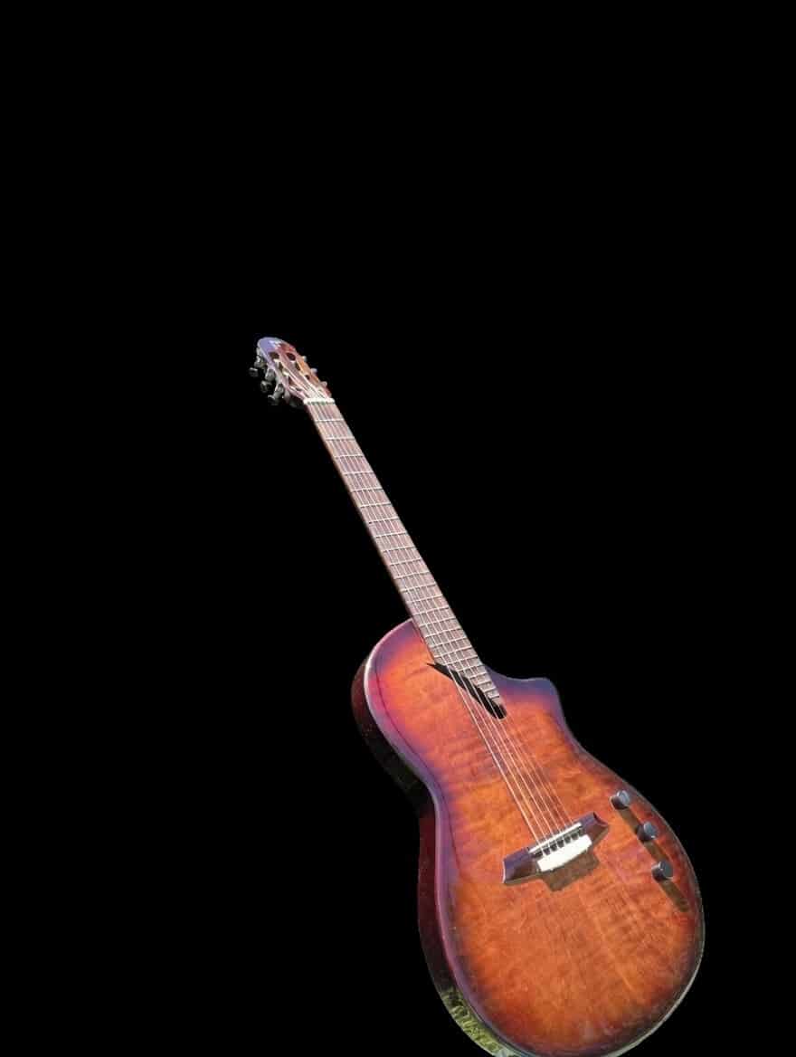 Martinez Hispania Cognac Classical Electric Guitar