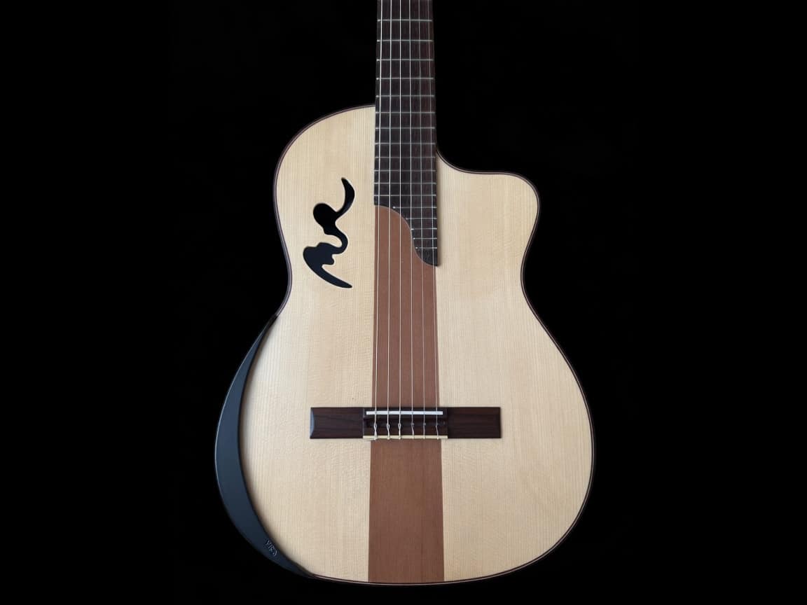 Manuel Rodriguez Café Cortado, Aged Eucalyptus 4/4, Gloss, E-Acoustic, Cutaway
