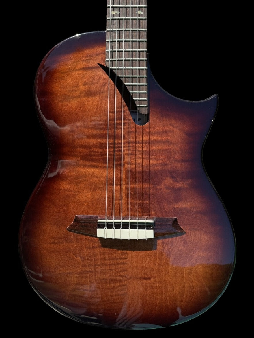 Martinez Hispania Cognac Classical Electric Guitar